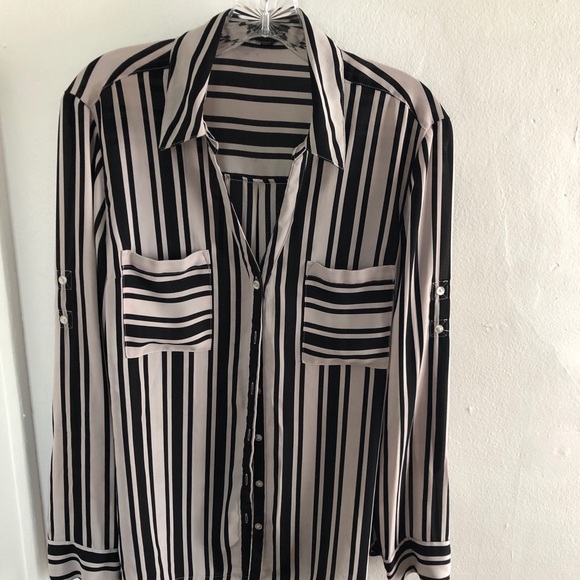 Express Tops | Express Striped Shirt | Poshmark